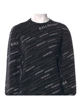 Balenciaga 2018 Wool Logo Sweater